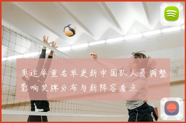 奥运举重名单更新中国队人员调整影响奖牌分布与新阵容看点